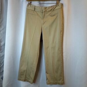 Dockers Stretch Cropped Pants Career Casual Khaki Trousers Women's Size 28 Capri